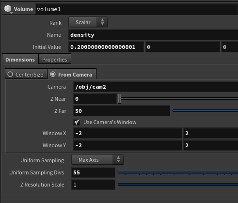 Cull geo by camera frustum — example 2
