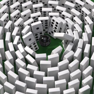 Dominoes Flower