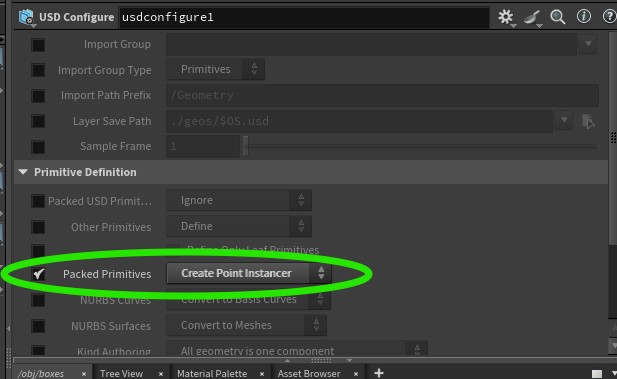 USD Configure node in SOP context