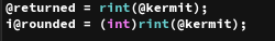 rint example